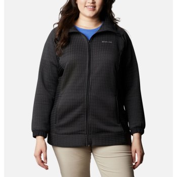 Columbia Saturday Trail Full Zip Plus Size, Chamarras Negros Para Mujer | 527604-ZJM